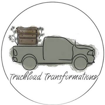 Pickup truck with furniture, text "Truckload Transformations".