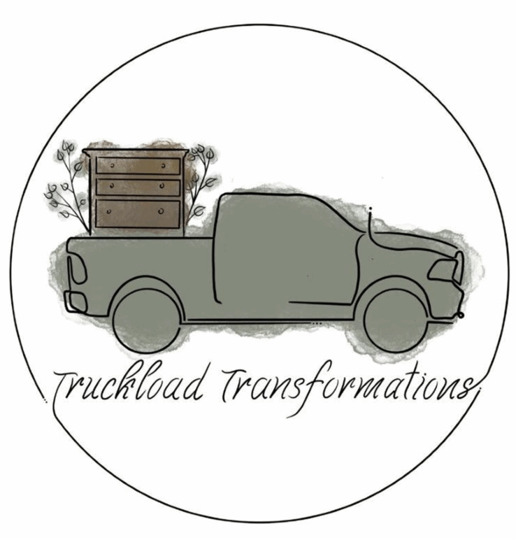 A truck with a box on the back of it.